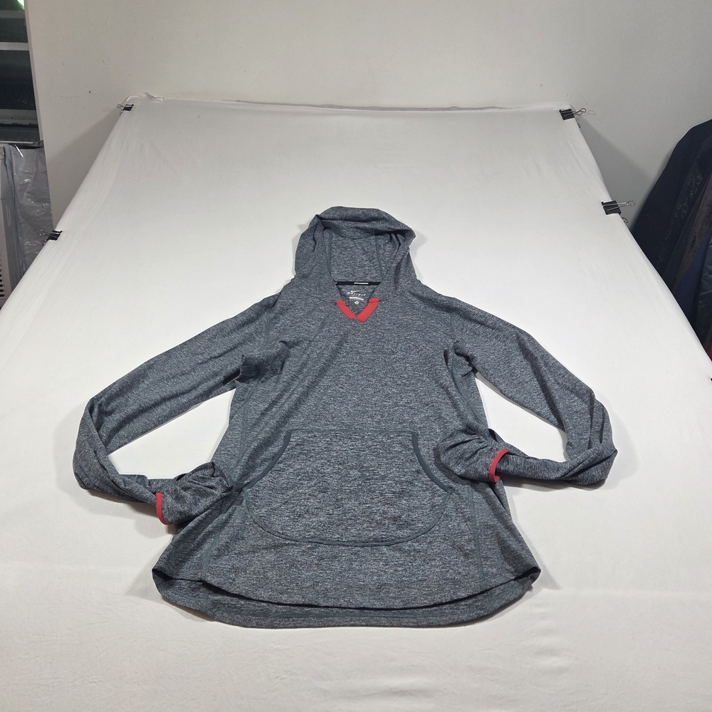 Nike Gray Hoodie with Red Trim